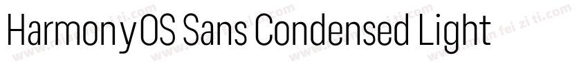 Harmony0S Sans Condensed Light字体转换